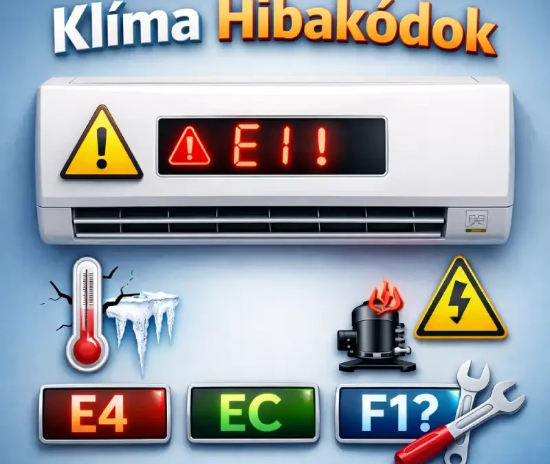 Klíma hibakódok és jelentésük