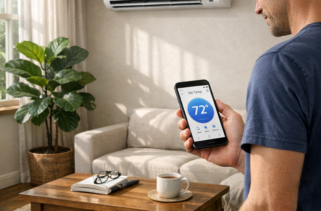 A split klíma automatikusan kikapcsol, ha eléri a beállított hőmérsékletet