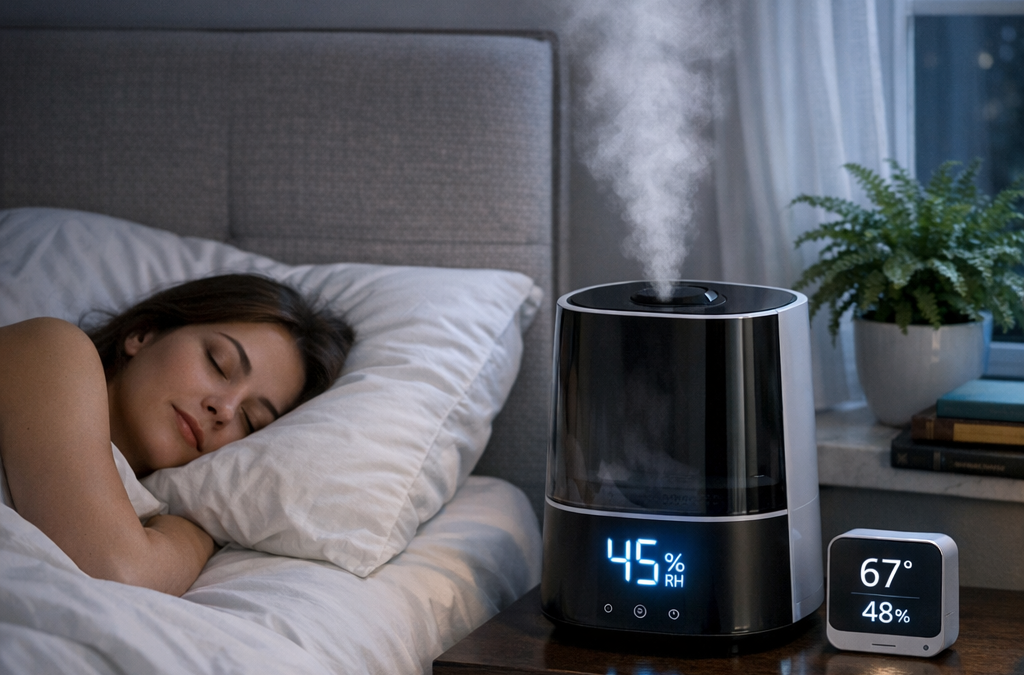 Az alváshoz ideális páratartalom: 40–60% a pihentető éjszakákért.